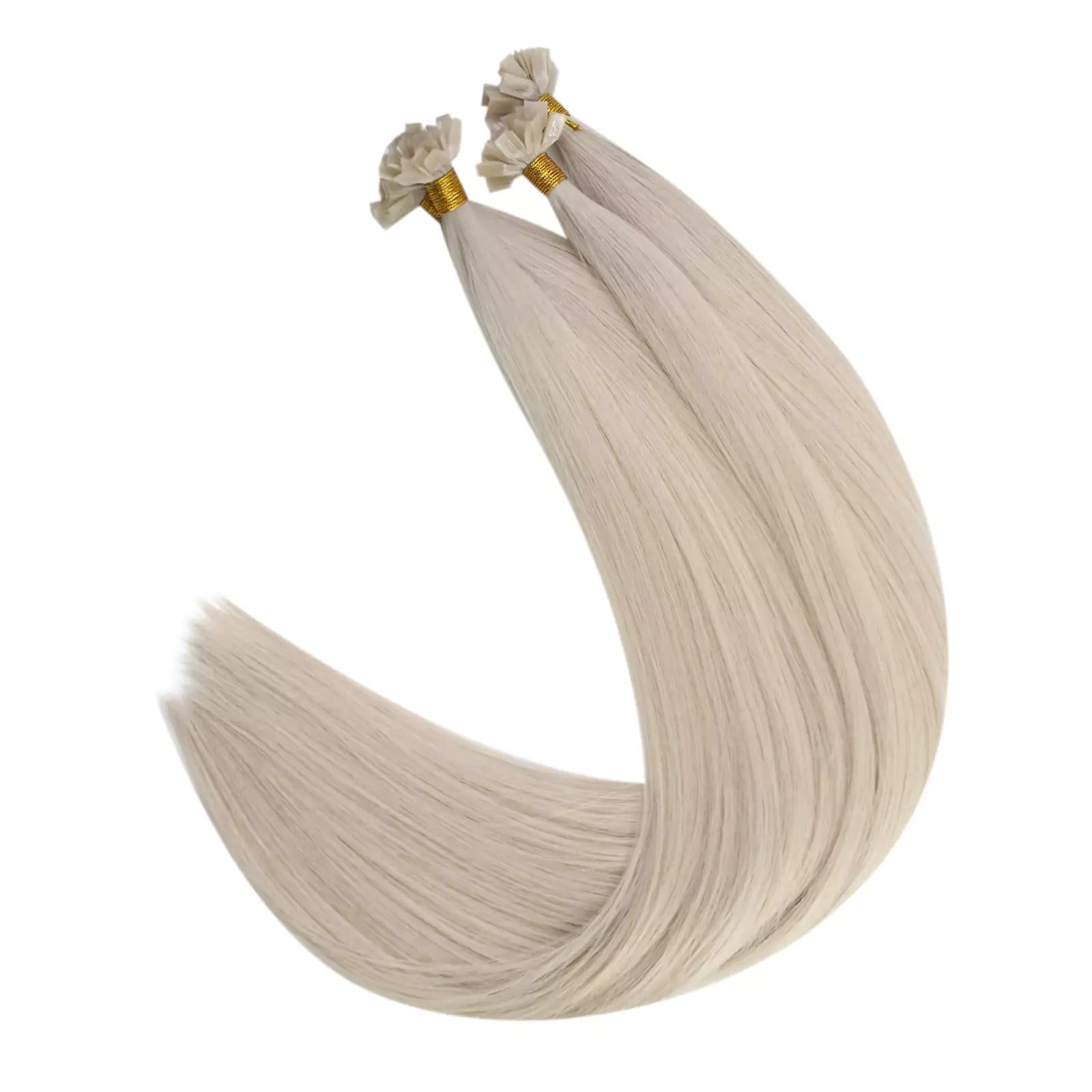 100% Human Hair K-tip Hair Extensions Pure Blonde Color