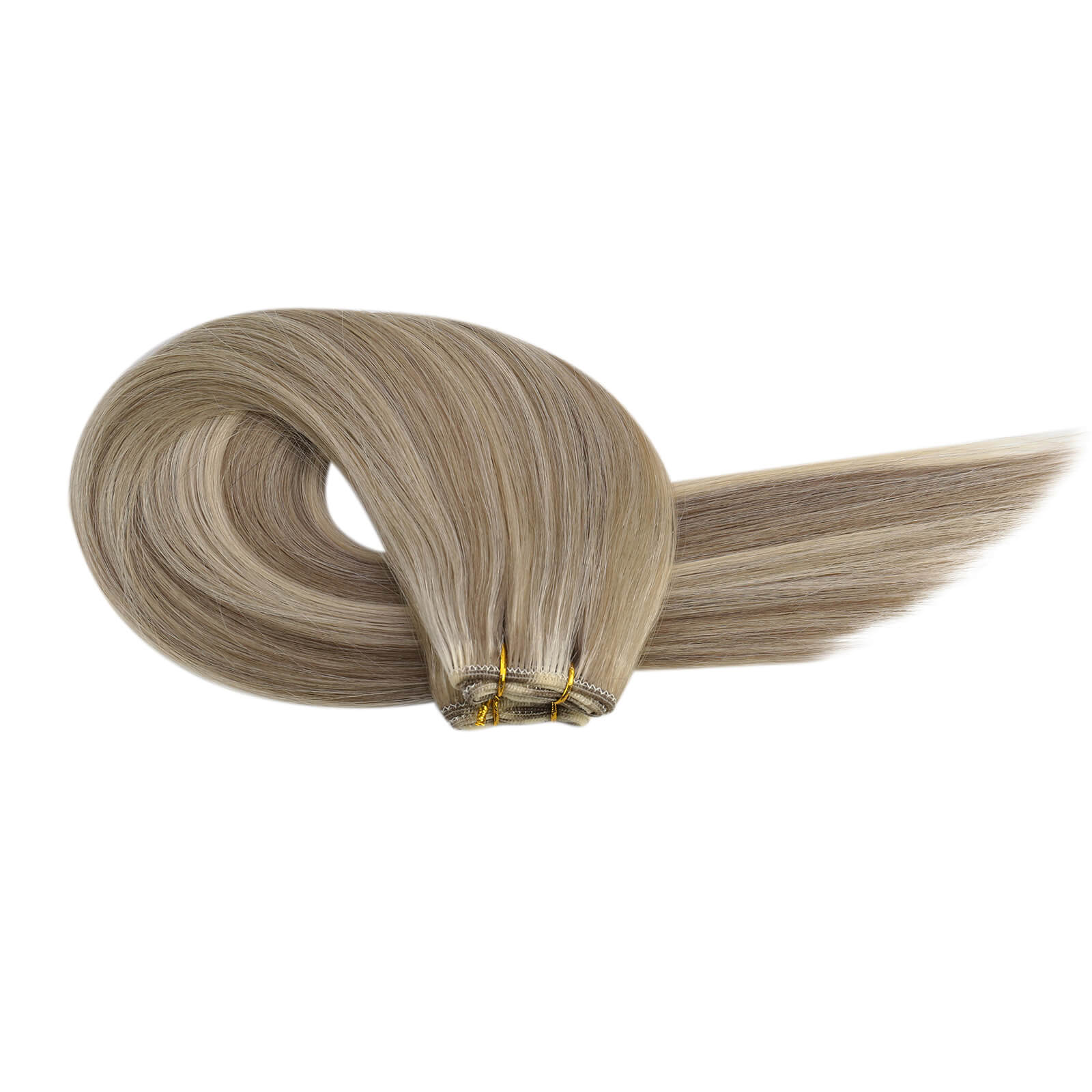 double weft human hair weft highlight