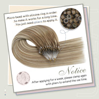balayage micro loop hair extensions