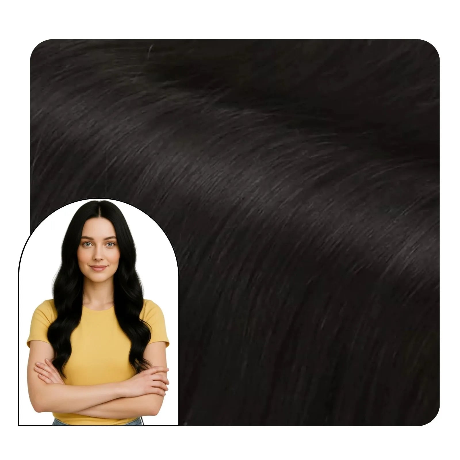 off black clip in remy human hair extensions
