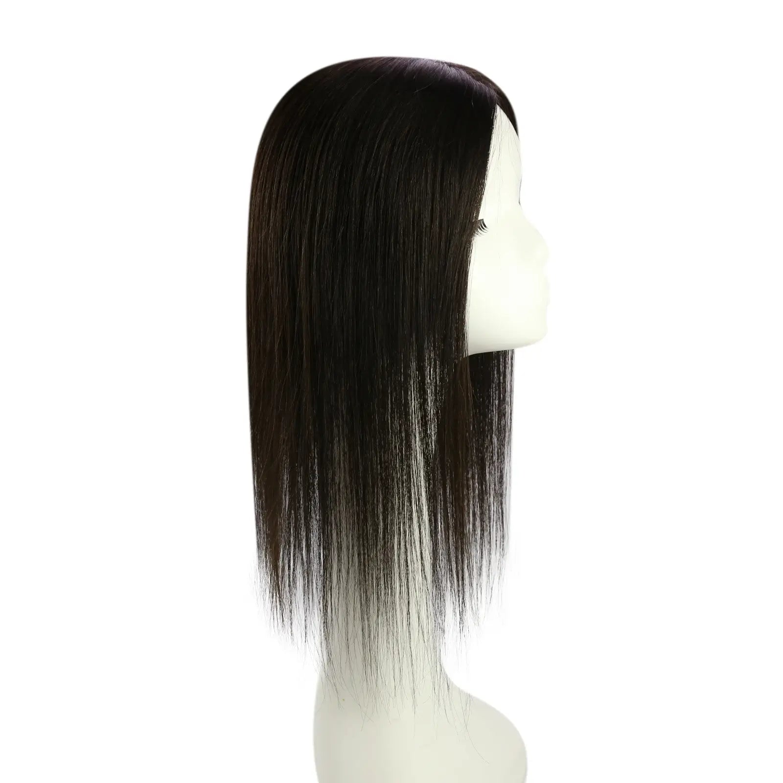 off black real human hairpieces for thinning hair