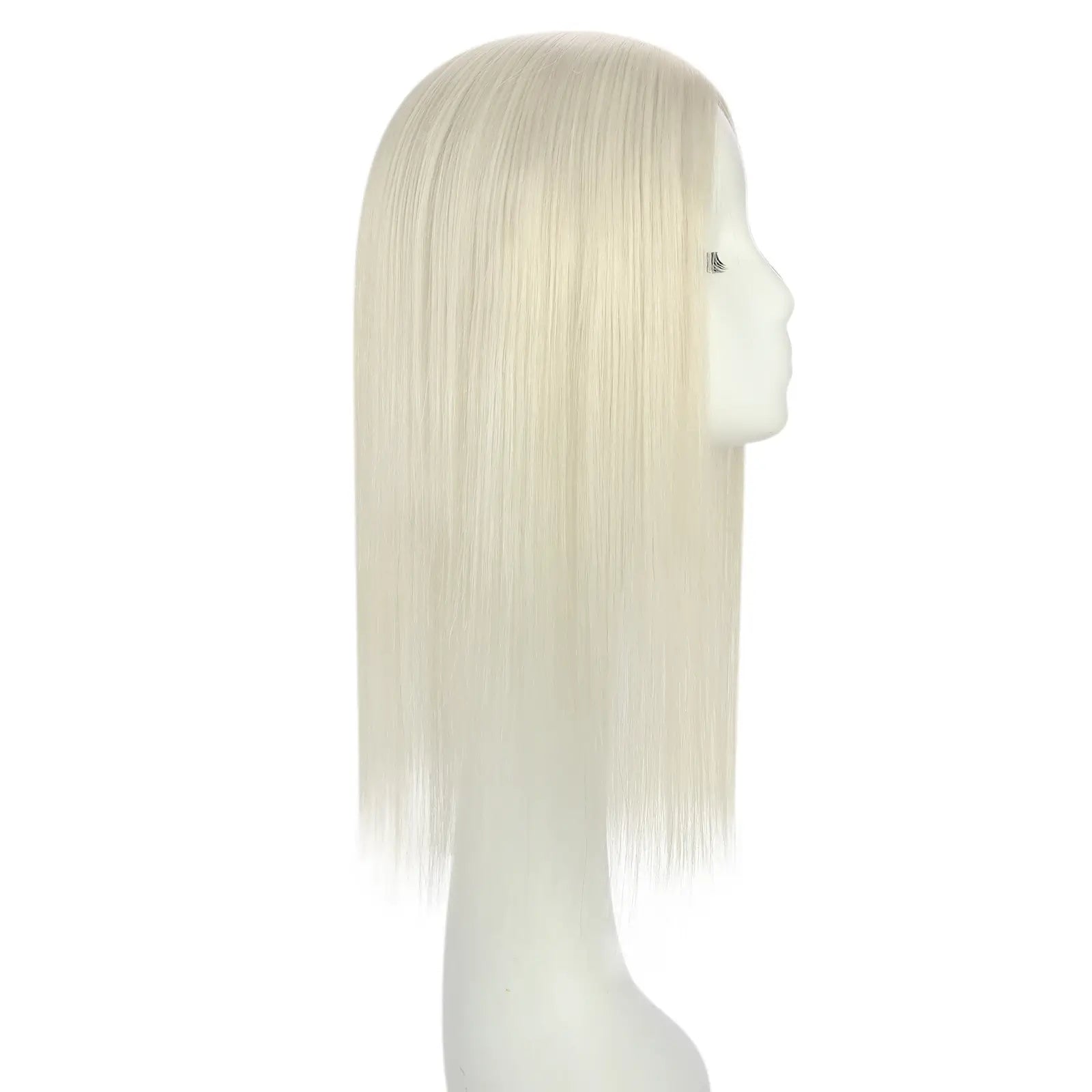 platinum blonde hairpiece topper with clips platinum blonde