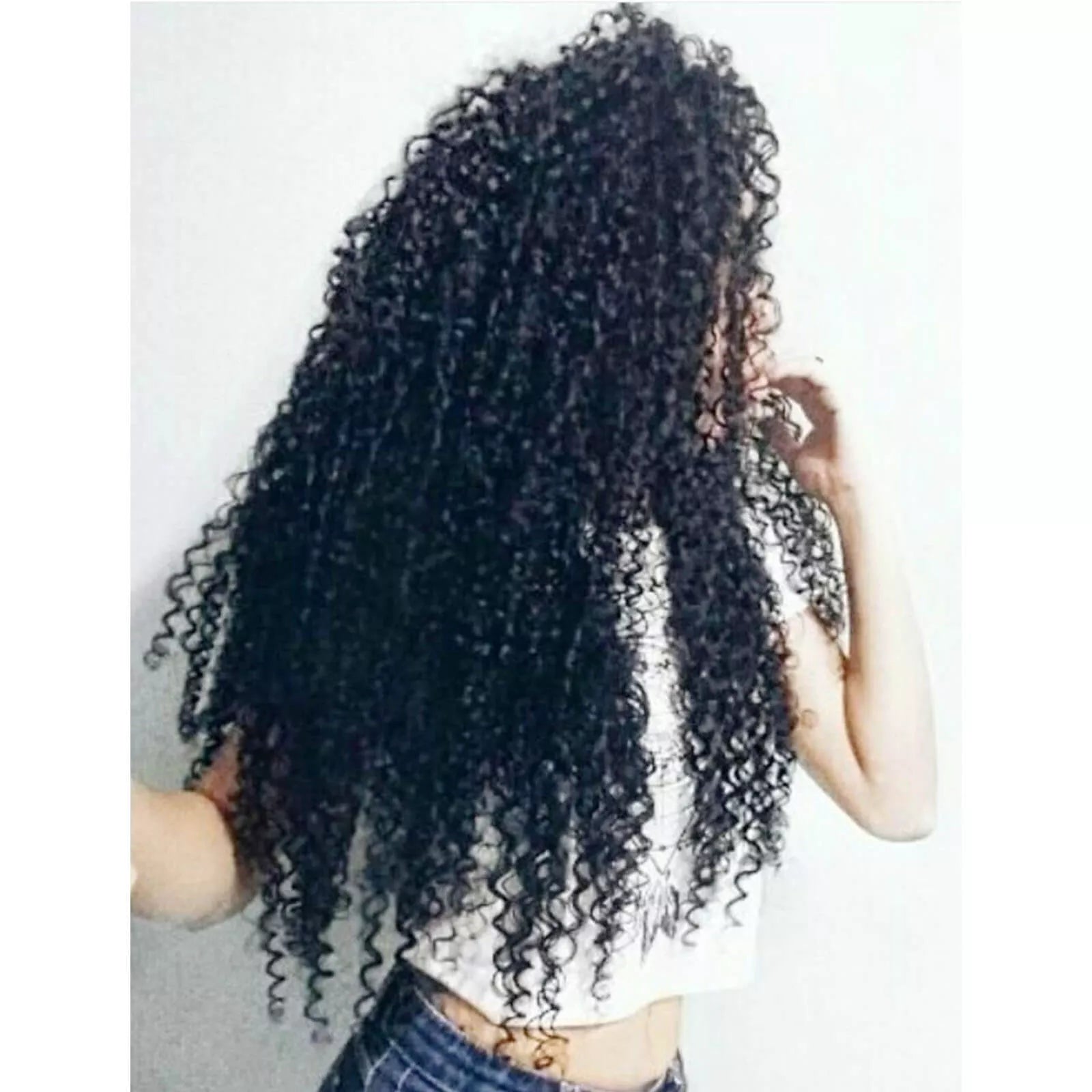 Headband Wigs Natural Black