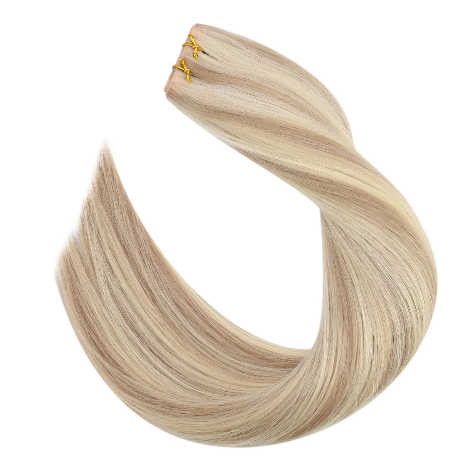 [Virgin+] Butterfly Weft Hair Extensions Creamy Ash Blonde #P18/613