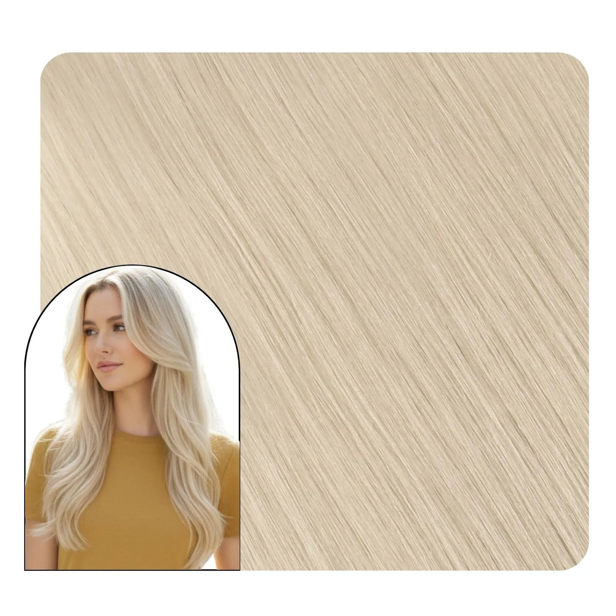 Invisible PU Weft Clip in Extensions Blonde Injection PU Clip Ins 100% Real Human Hair #60