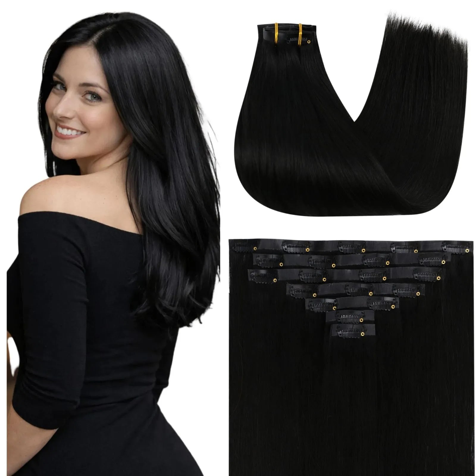 seamless clip in hair extensions real human hair