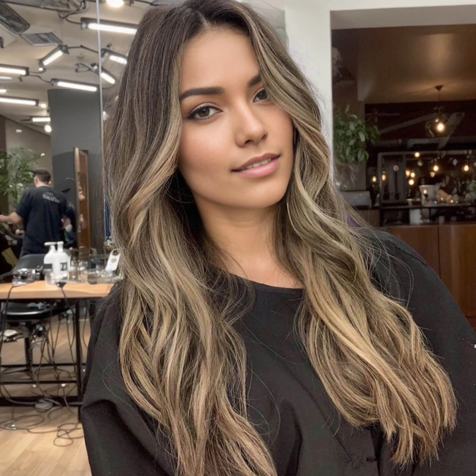 injection tape in extensions brown blonde color