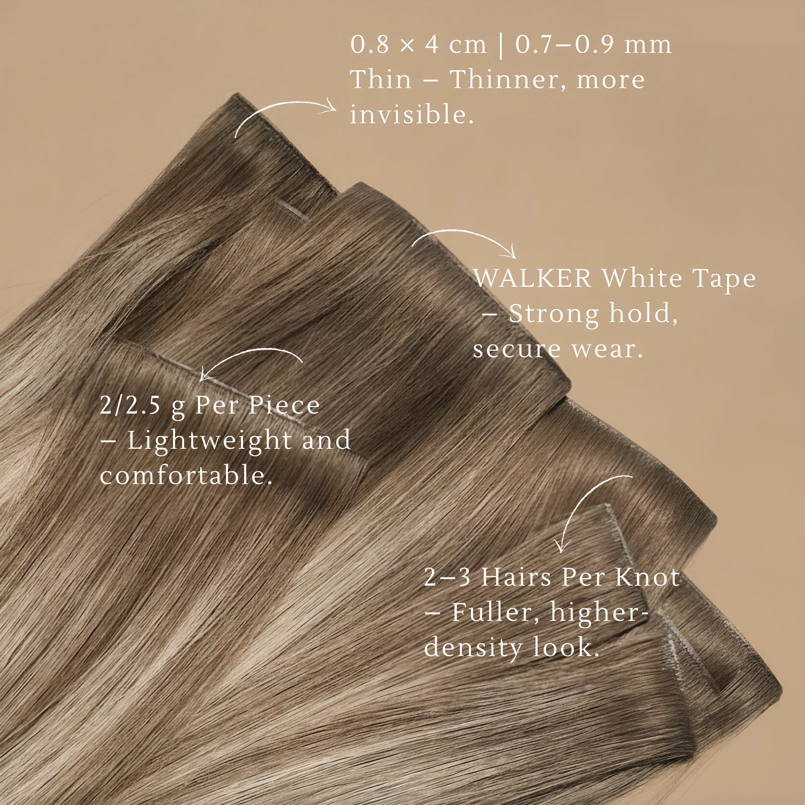 Injection Tape in Hair Extensions Virgin Hair Platinum Blonde #60