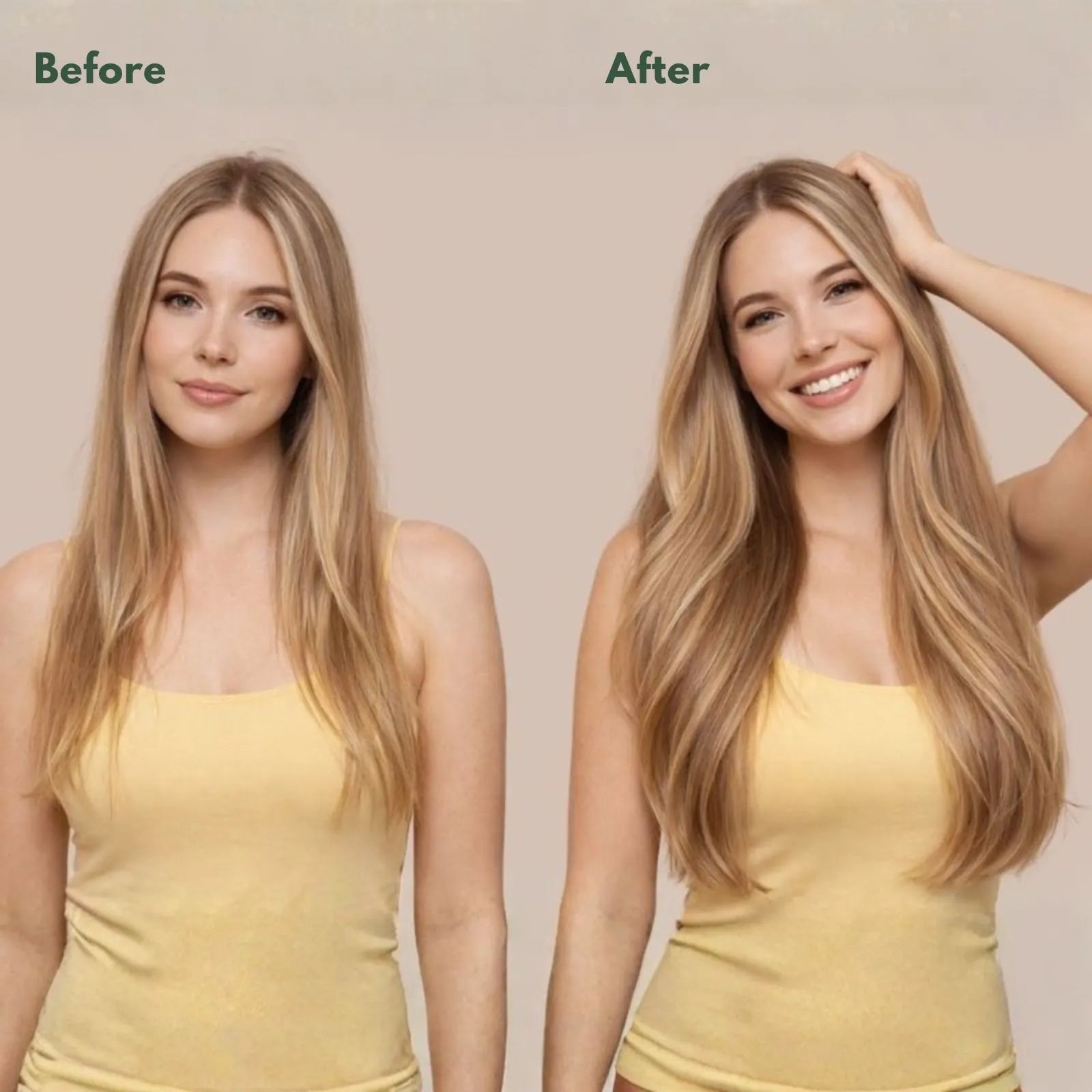 tape in weft hair extensions before and after