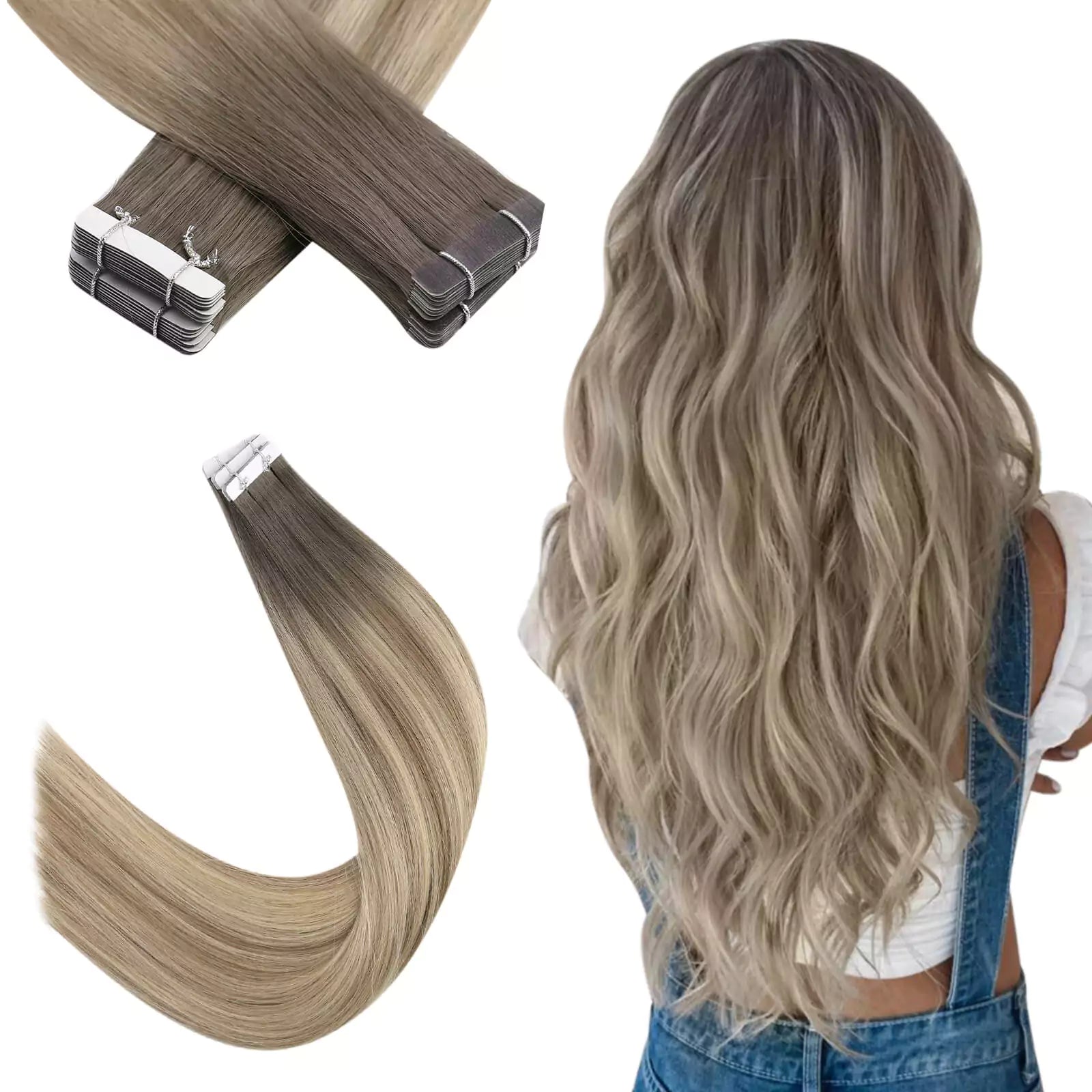 tape in hair extensions 18 inch