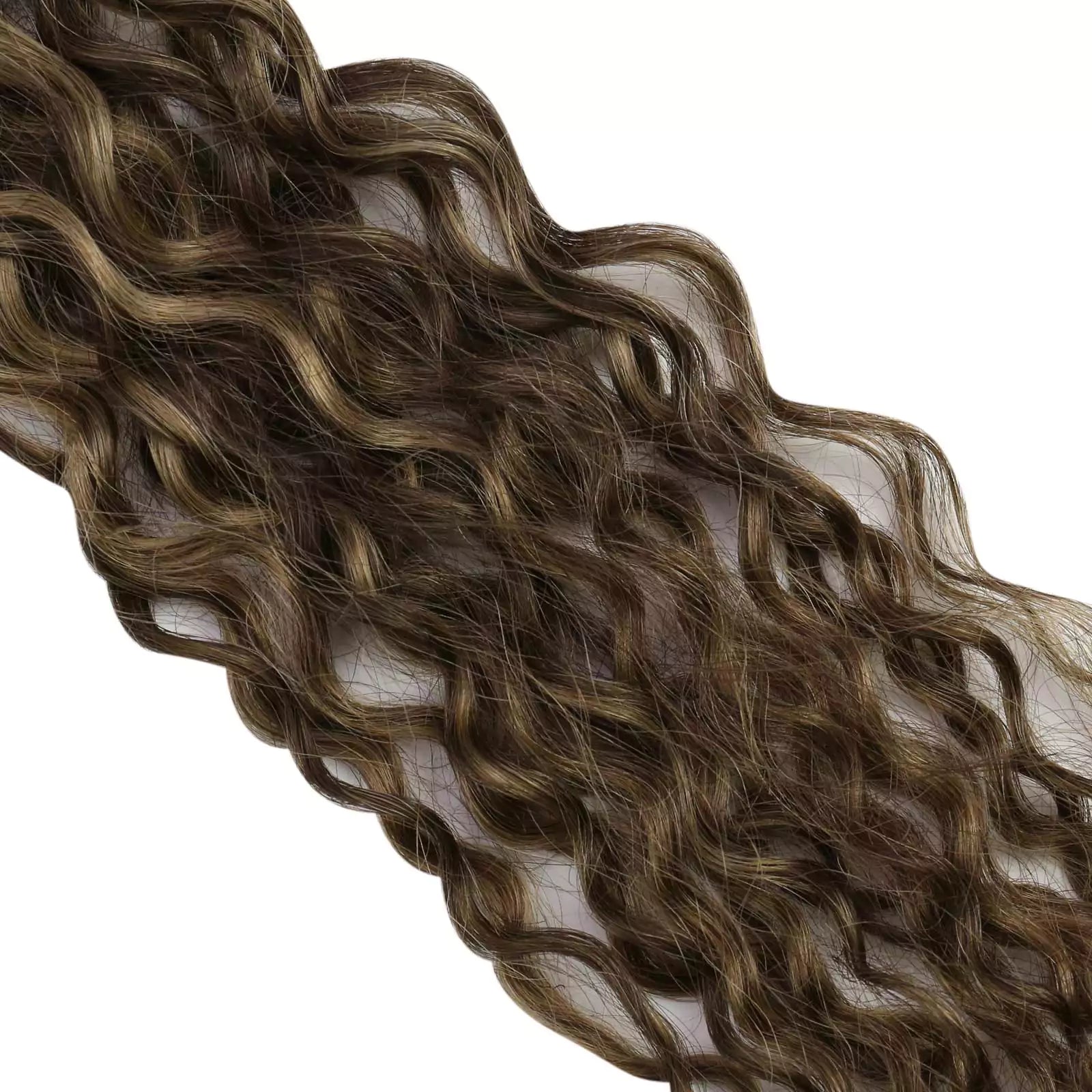 real human hair tape in extensions balayage brown color