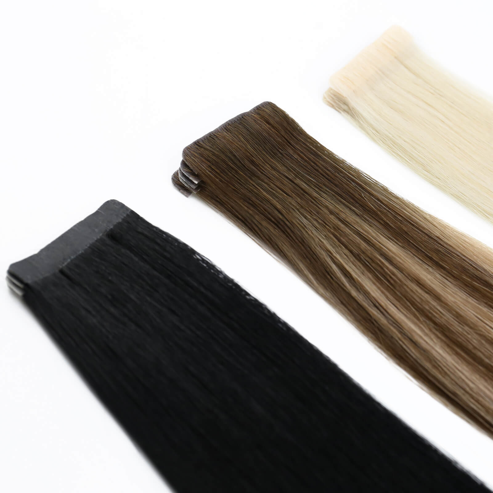 Invisiable tape in hair extensions