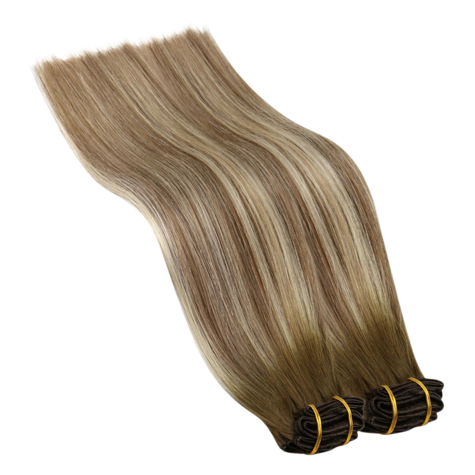thickened clip in hair extensions remy human hair