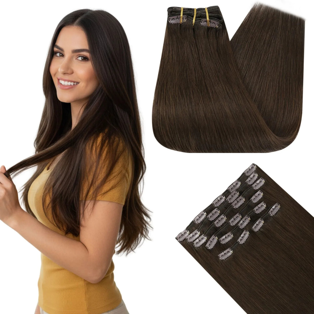 clip in extensions remy human hair for thin hair