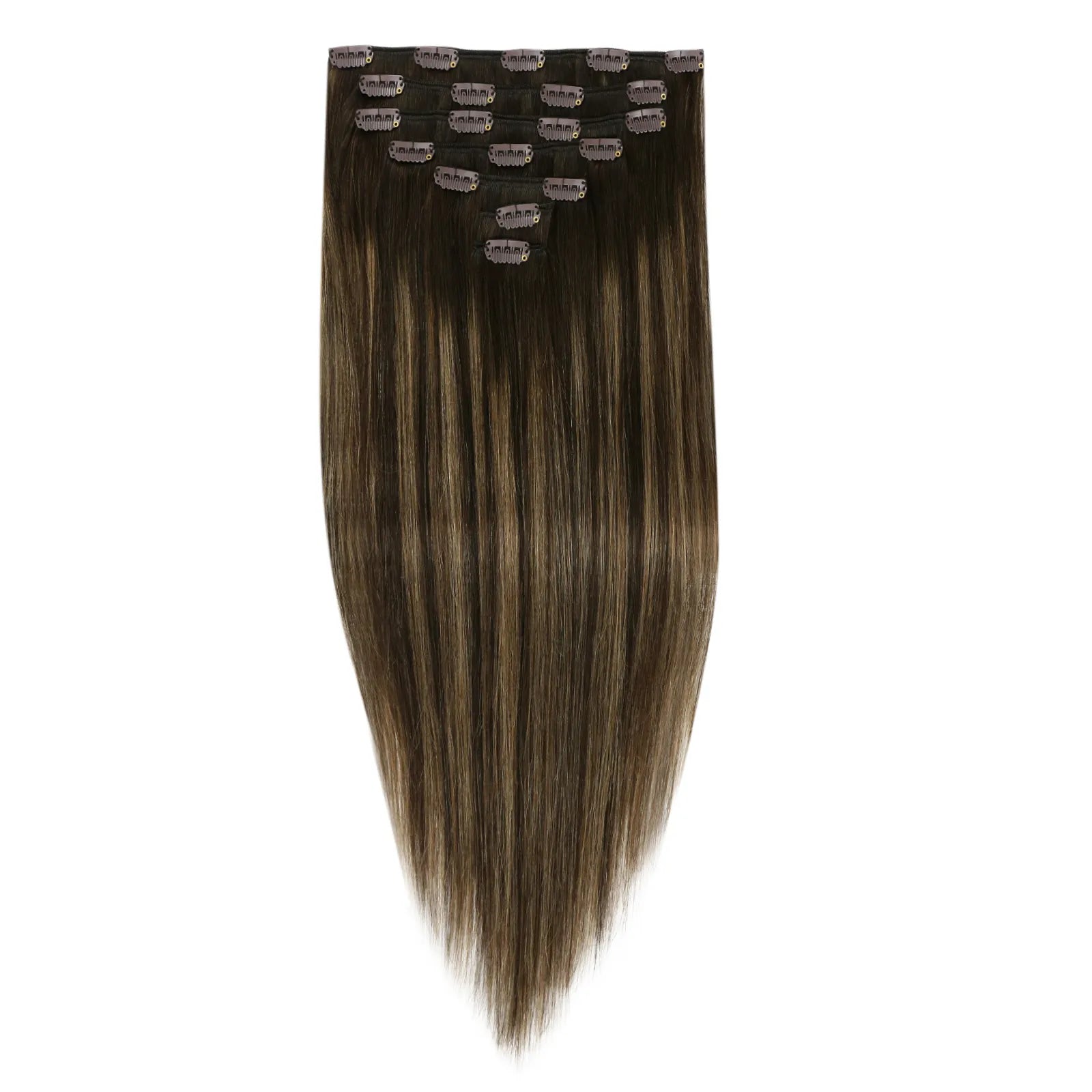 thickened clip in hair extensions real human hair
