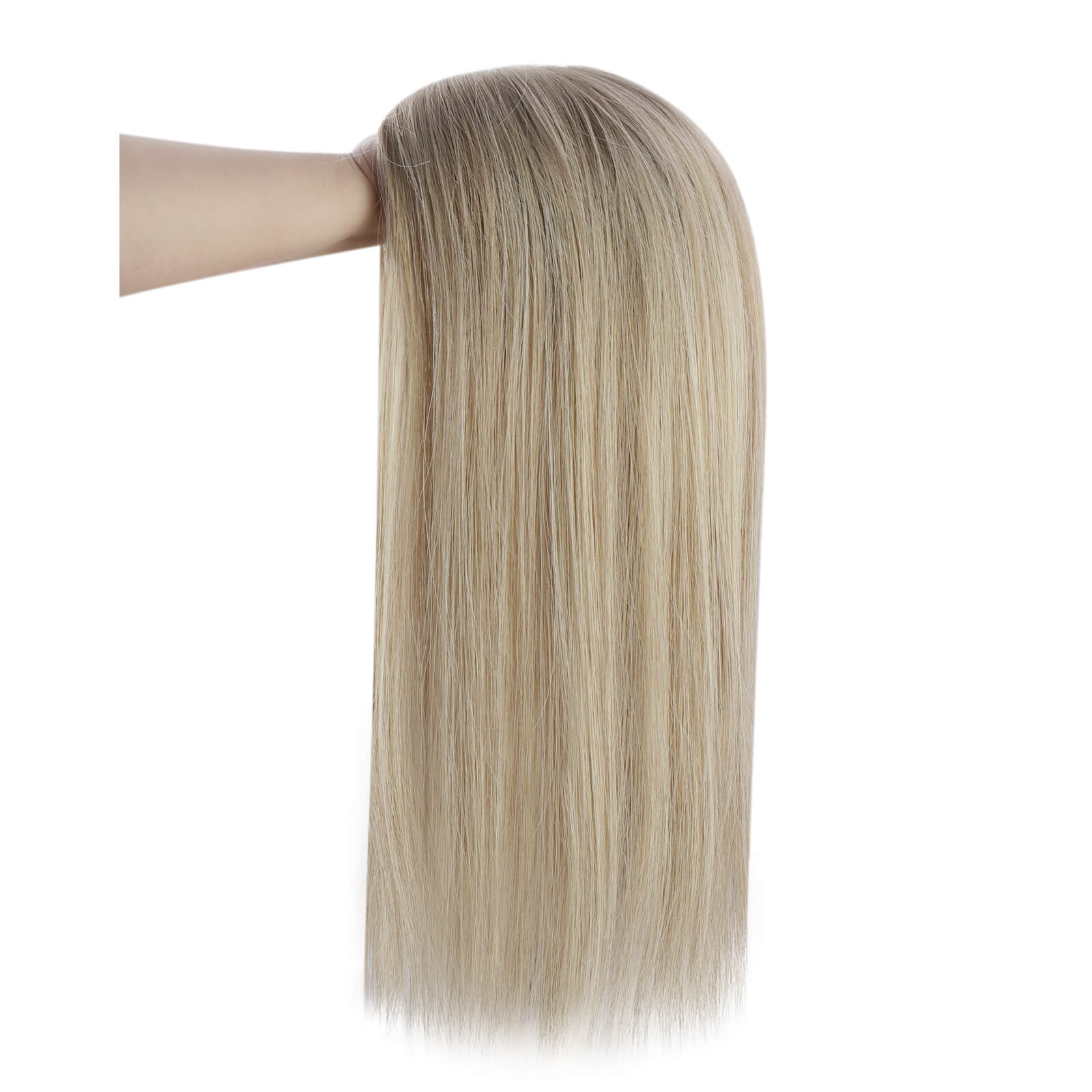 [Pre-Sale] Mono Base Large Virgin Hair Topper Balayag Color Clip On Hair Extension Topper#T5/9/613