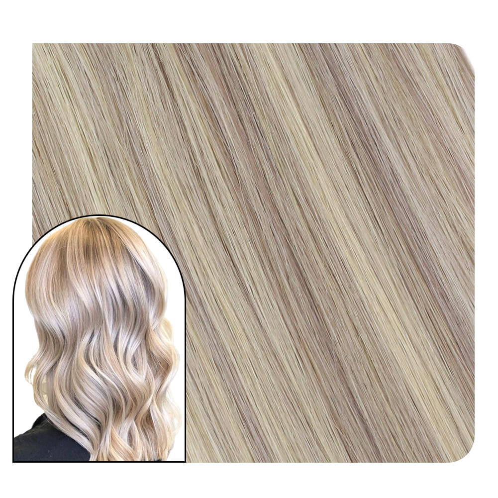 Human Hair U-tip Fusion Hair Extensions Blonde Piano Color #18/613