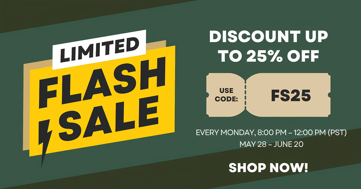20th Anniversary 25% off flash sale