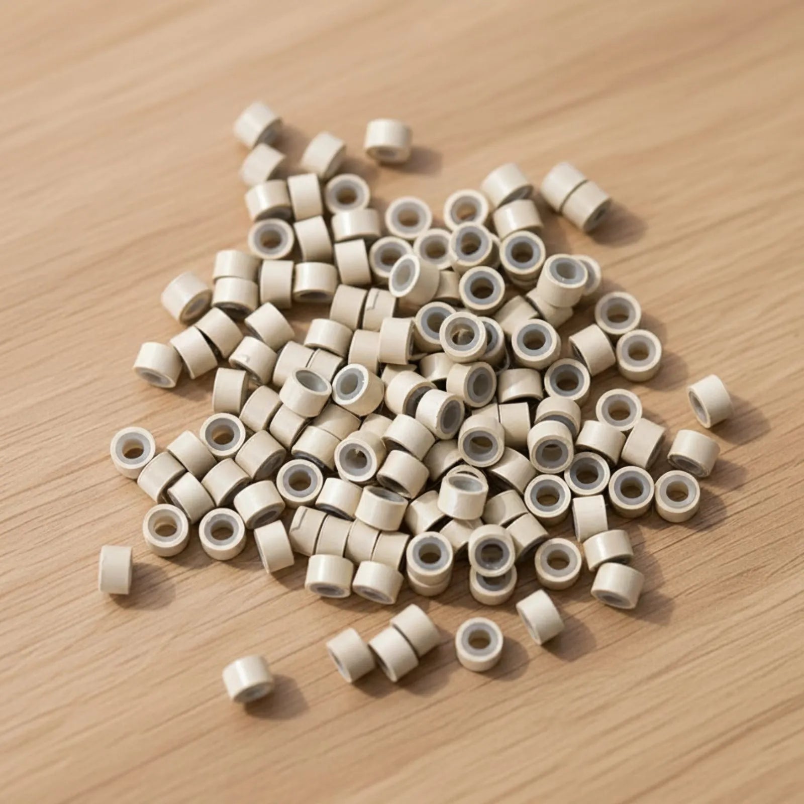 Ugeat Silicone Micro Rings Links Beads For Keratin Bonded Hair 5mm 200Pcs