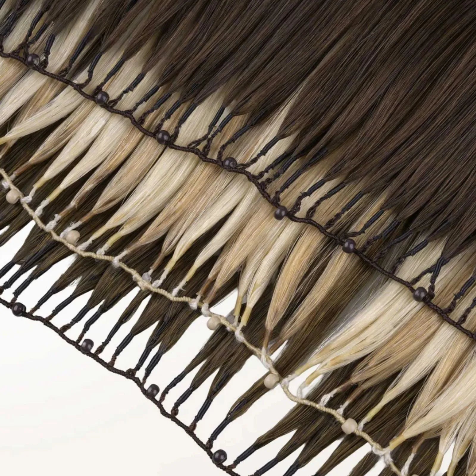 [Pre-Sale]Feather Weft Hair Extensions Virgin Human Hair Chestnut Brown Balayage #4/27/4