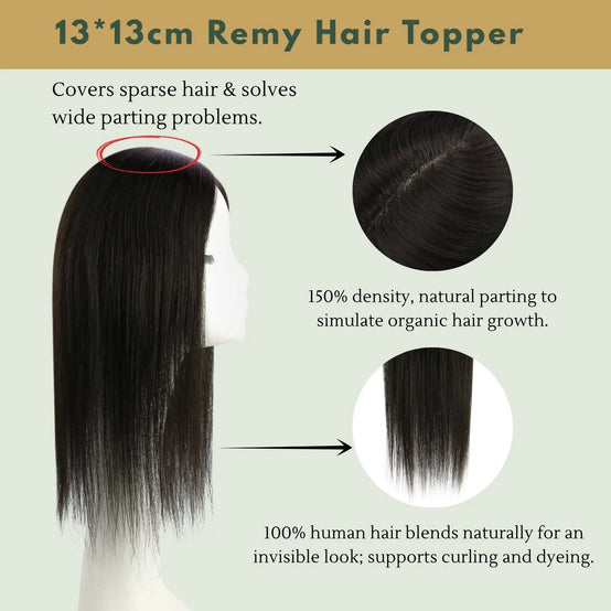 large base hair topper remy human hair for women