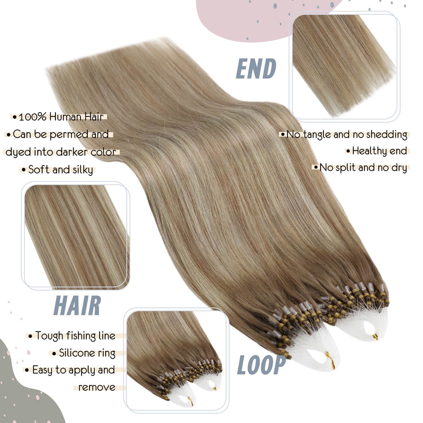 ugeat micro loop hair extensions