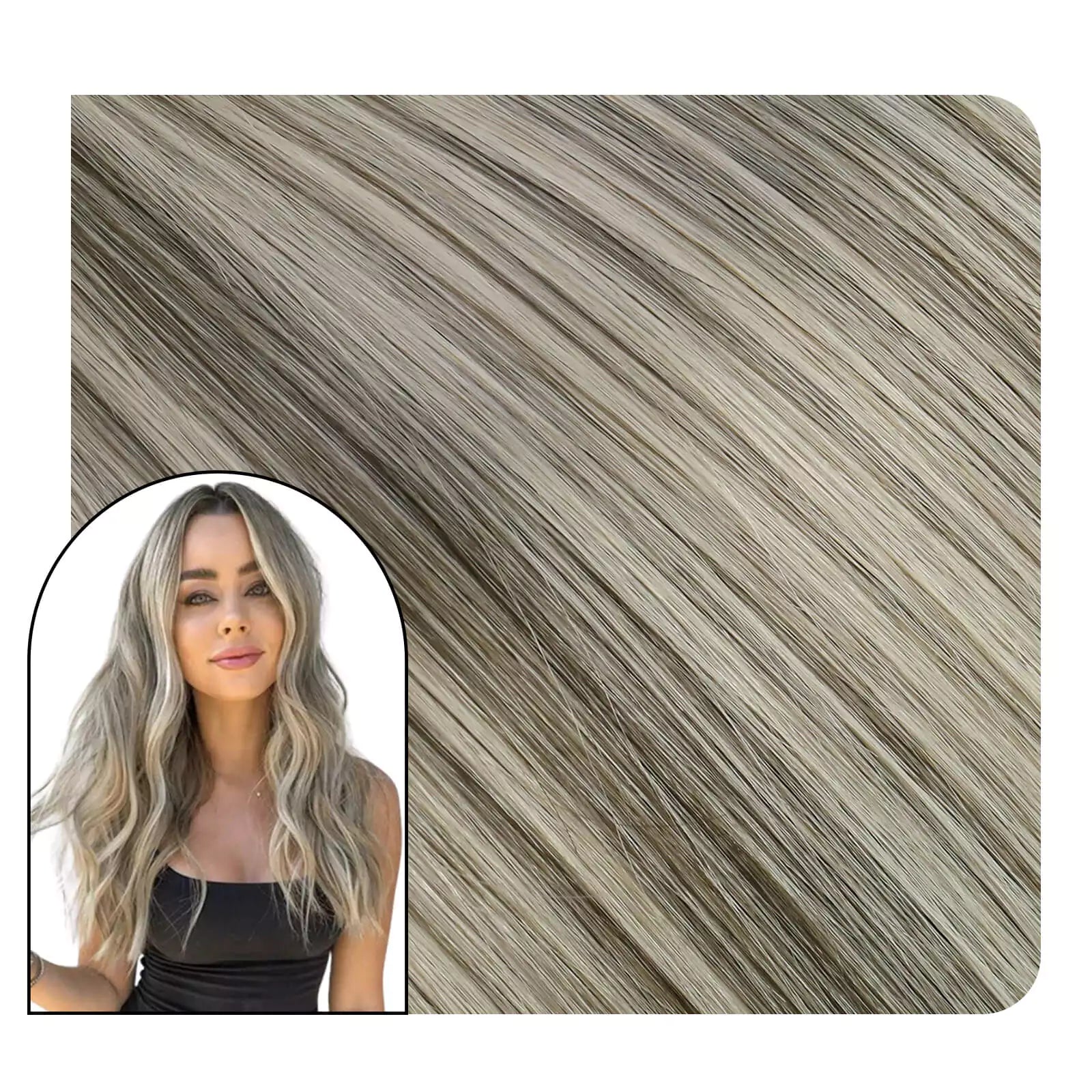 Full Cuticle Clip in Extensions 100% Human Hair