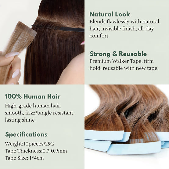 regular tape in hair extensions for women