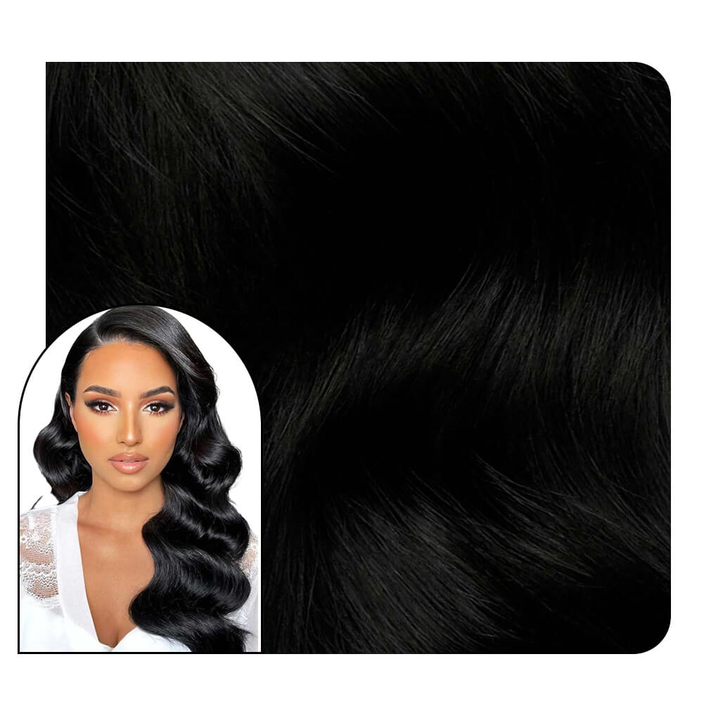 body wave tape in hair extensions #1