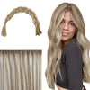 Full Cuticle Virgin Hand-tied Human Hair Extensions Balayage Color #8/8/613