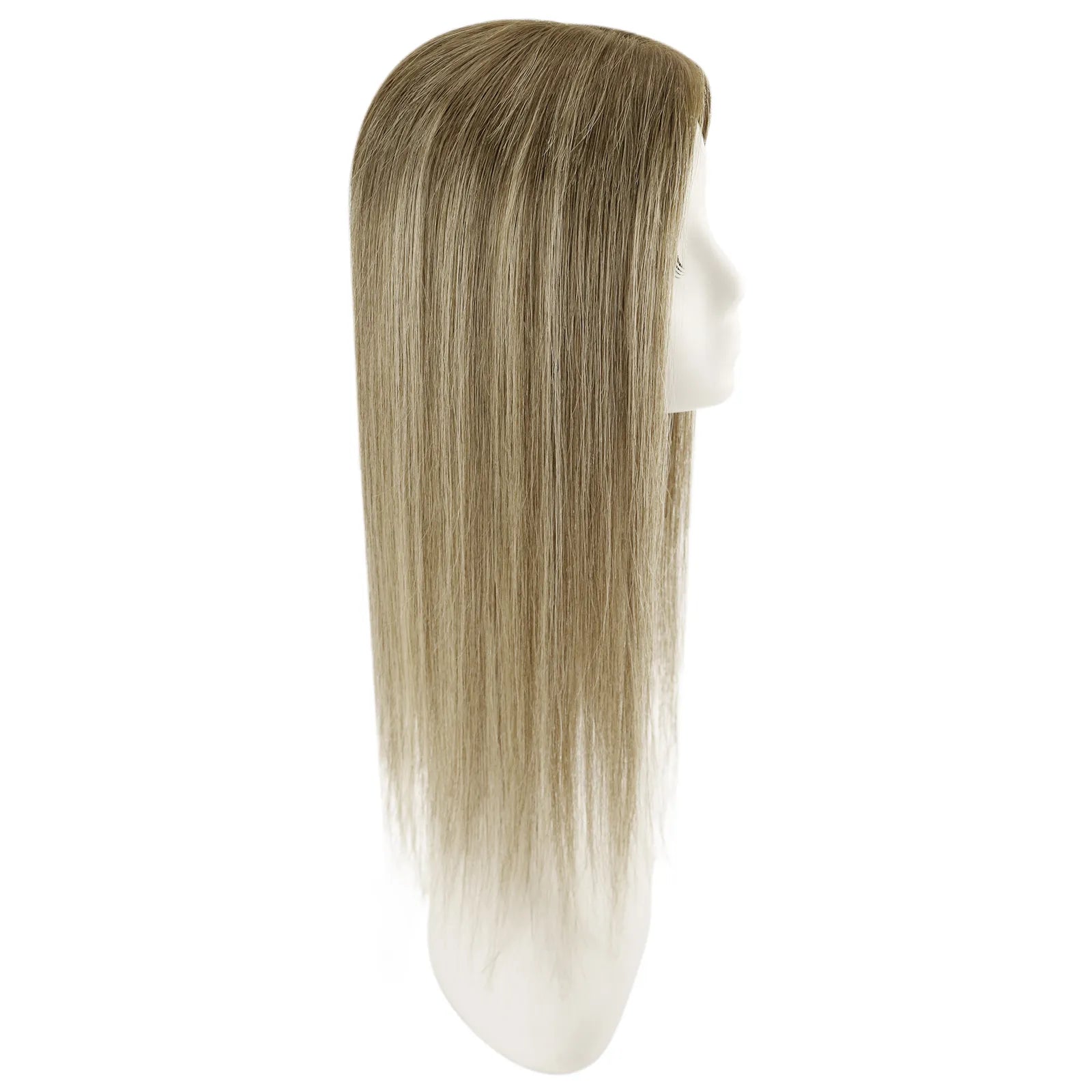 fishnet human hair topper virgin human hairpieces for women balayage blonde