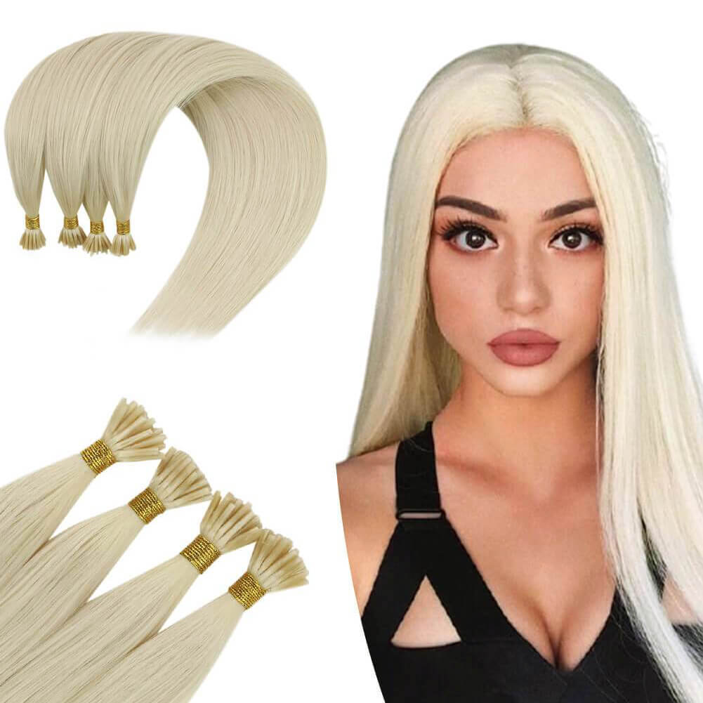 Blonde I Tip Hair Extensions Virgin Fusion Hair Extensions 60