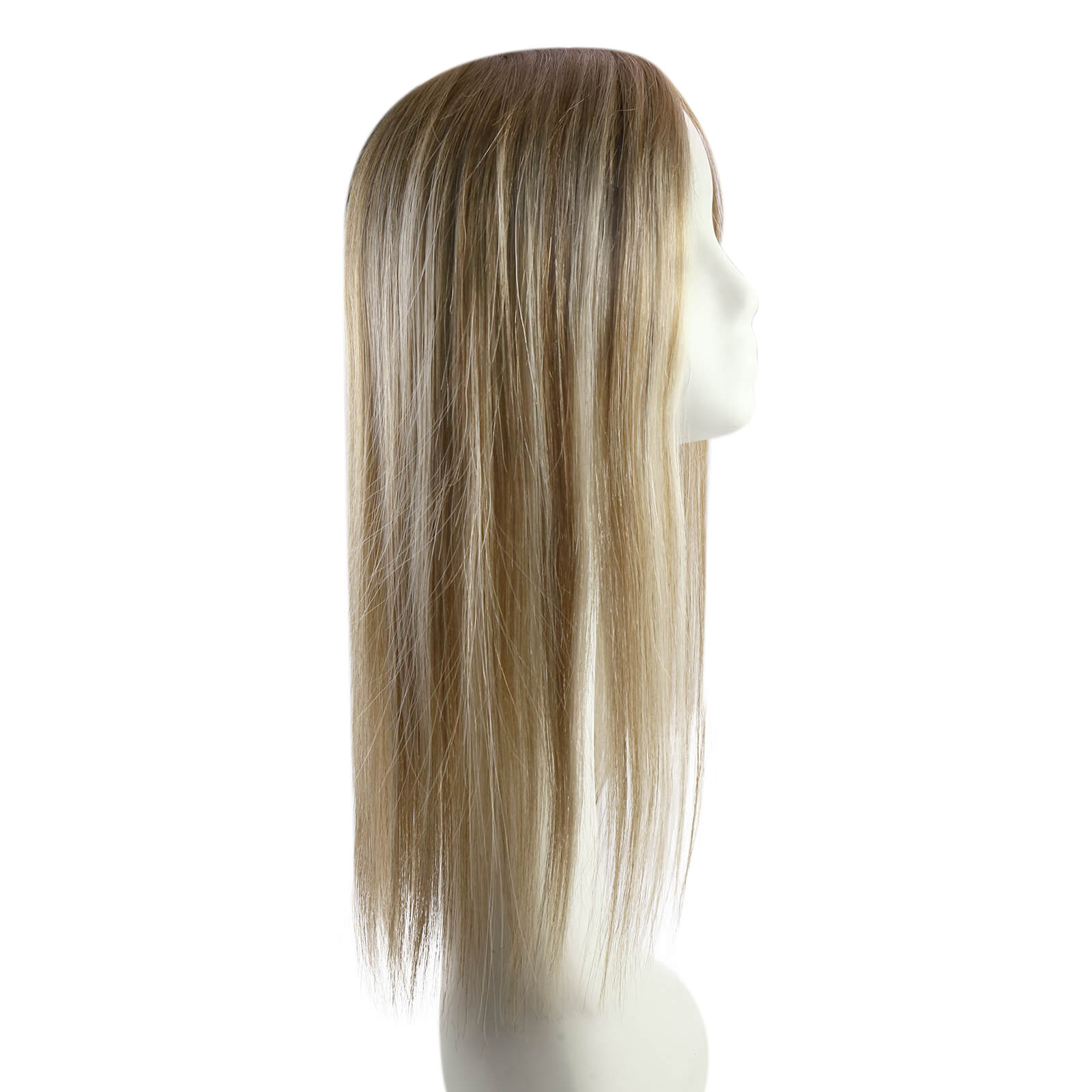 [US Only][Half Price] Virgin Hair Topper Brown To Blonde Balayage Hair Top Pieces #8C/60