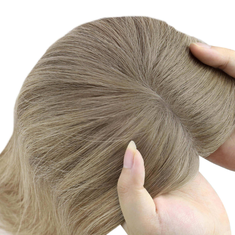 [Pre-Sale] Mono Base Large Virgin Hair Topper Balayag Color Clip On Hair Extension Topper#T5/9/613