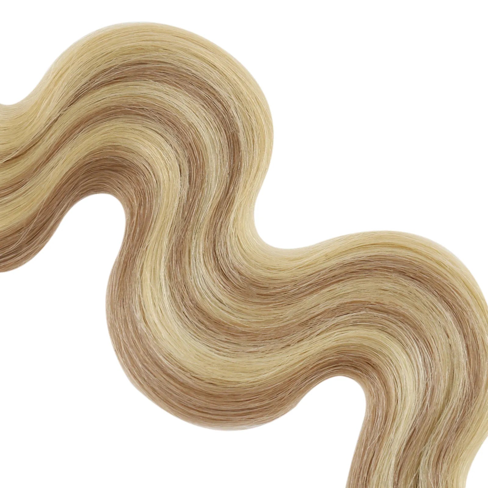[Pre-sale] Butterfly Weft Extensions Beach Wavy Human Hair Creamy Ash Blonde #P18/613