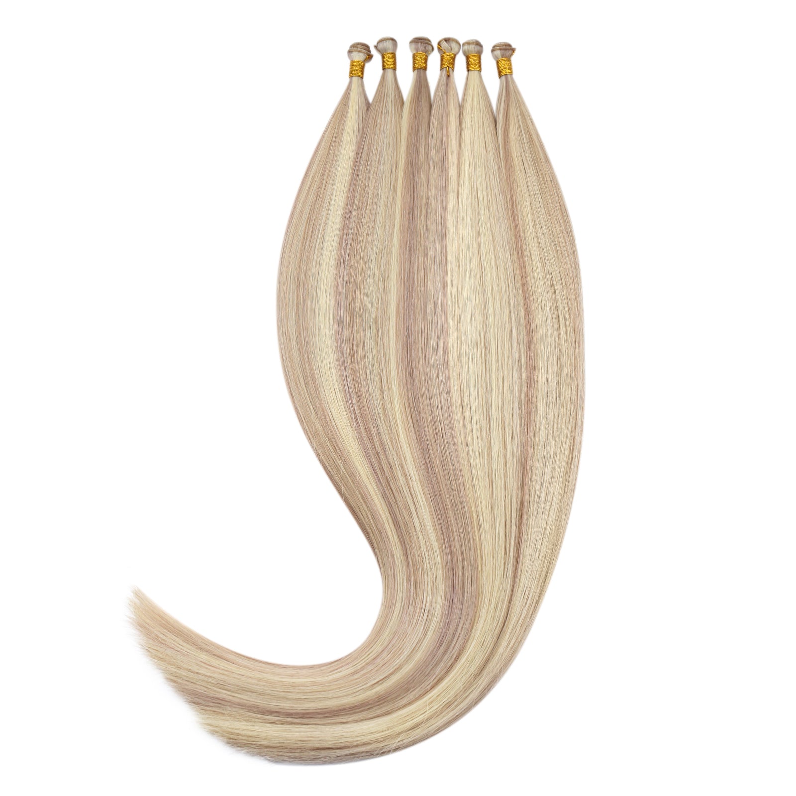 [Virgin+] Highlight Hybrid Weft Hair Extensions Ash Blonde #P18/613