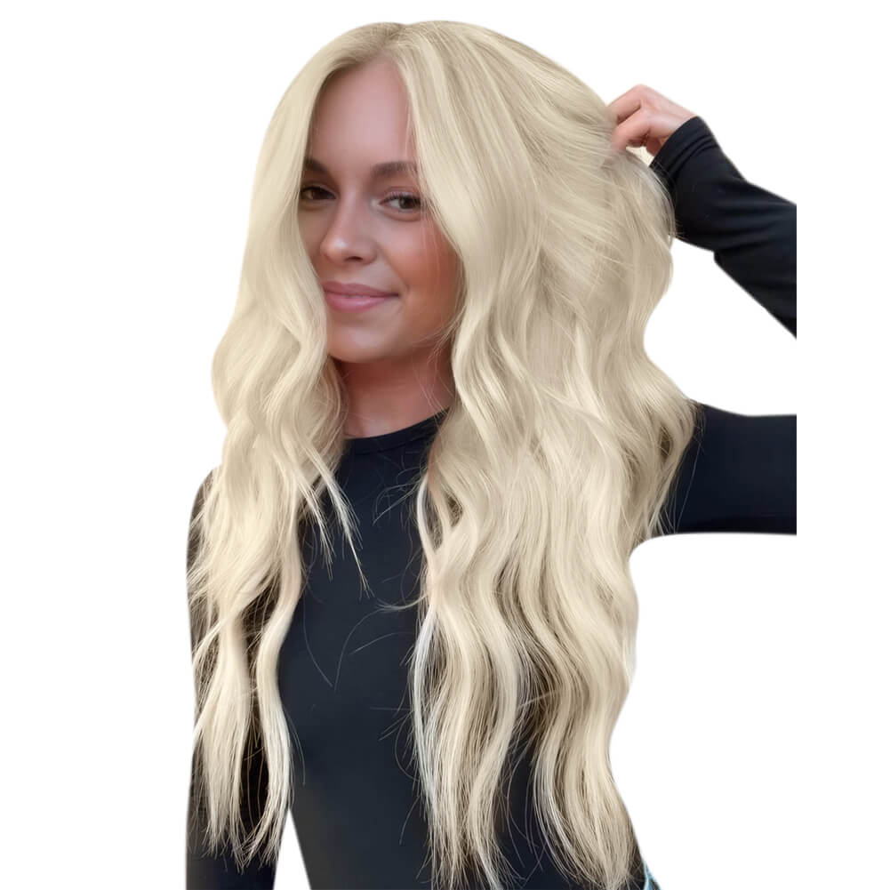 [Pre-sale][Virgin Hair] Hair Weave Style Sew in Blonde Genius Wefts Beach Wavy #1000