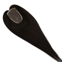hair toppers clip on real virgin hair mono base