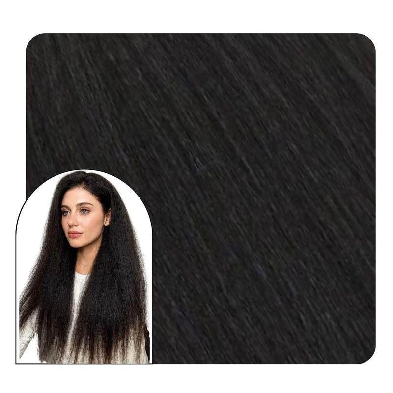 yaki clip in hair extensions black hair for women
