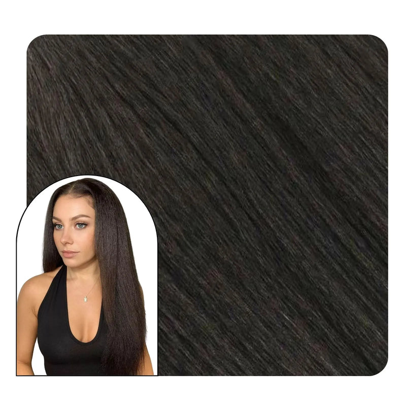 yaki clip in hair extensions brown hair 