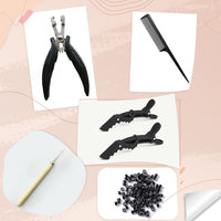 ugeat toolset for salon clips comb micro ring