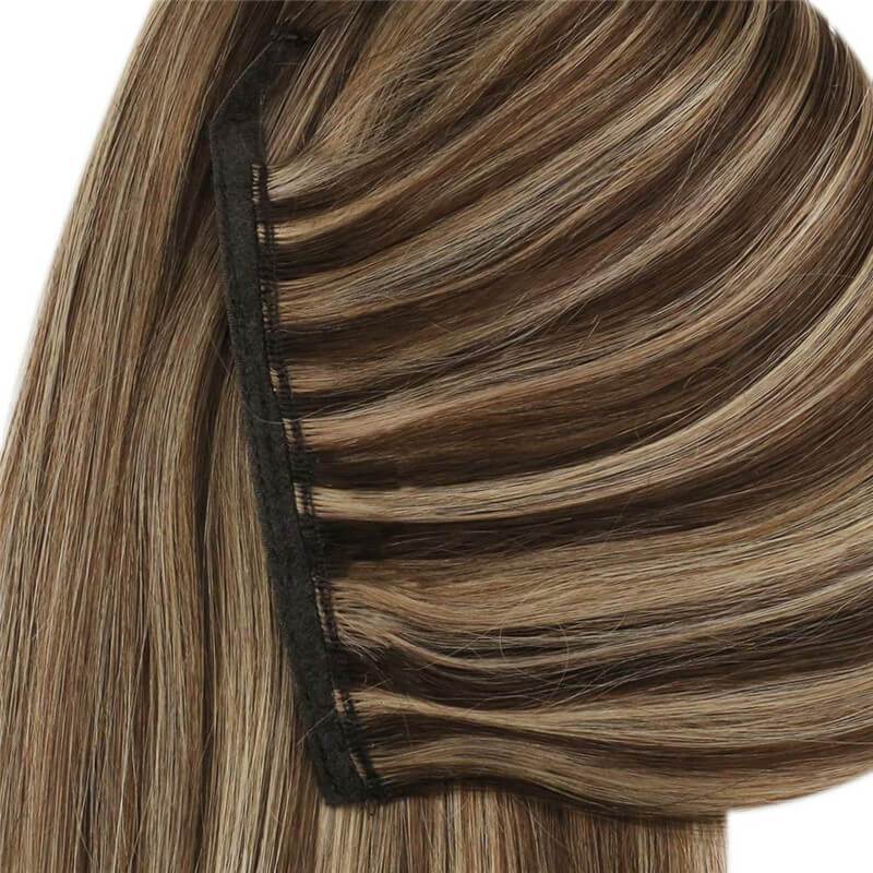 Hair Extensions Ponytail Remy Real Hair Silky Straight