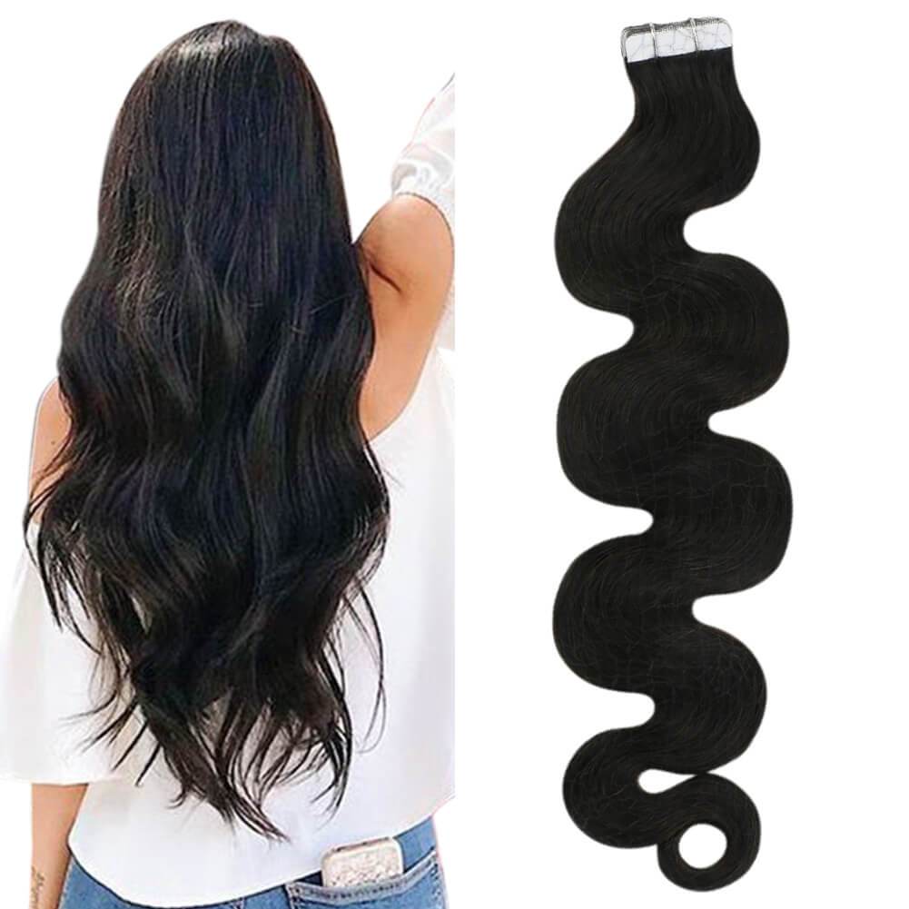 Tape in Human Hair Extensions Natural Hair
