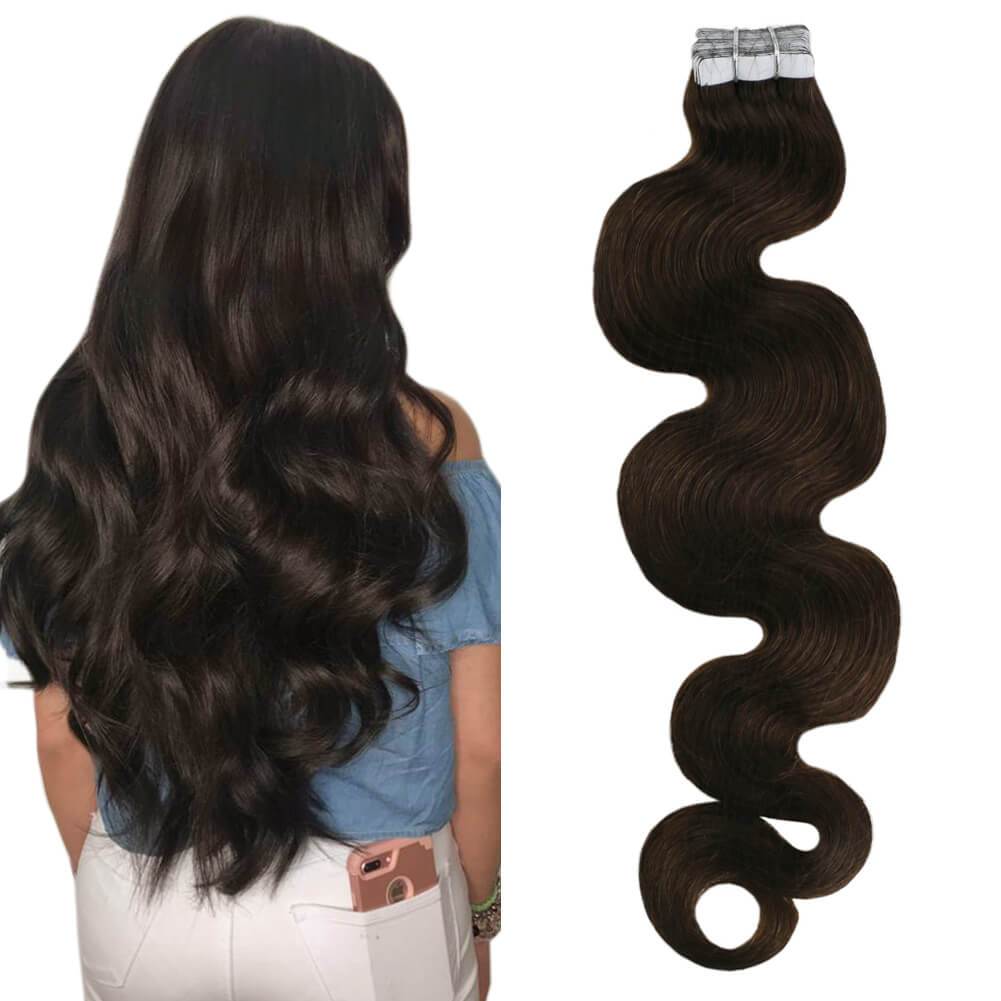 Skin Weft Hair Extensions 16inch Human Hair Extension