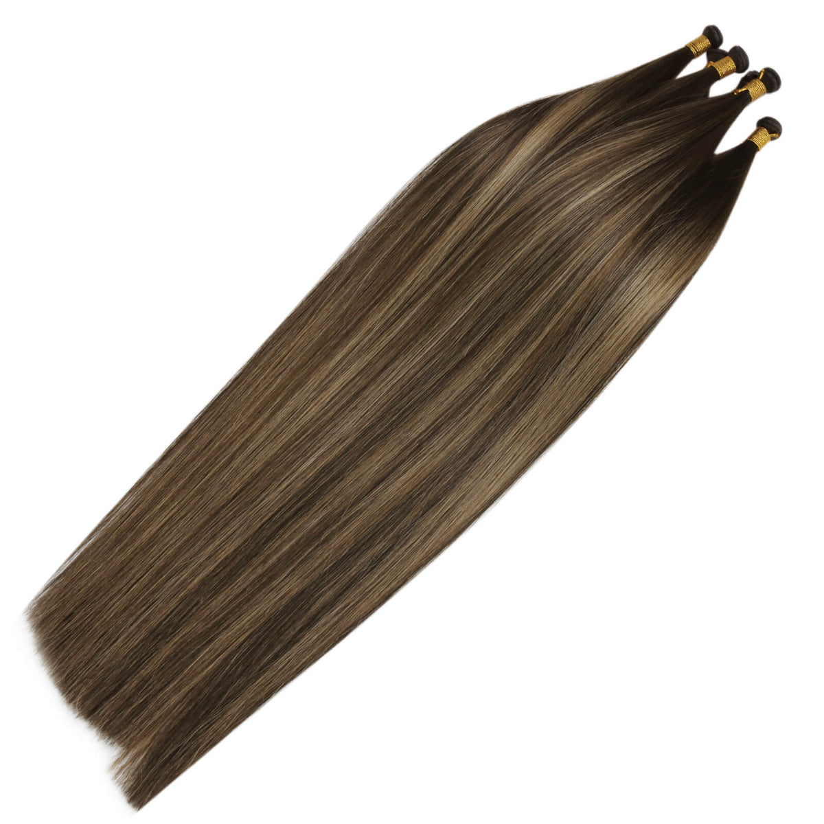 Genius Wefts Human Hair Extensions Silky Straight