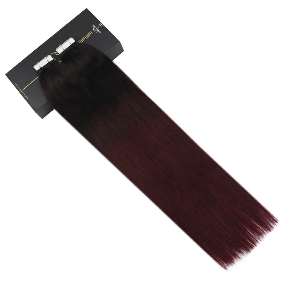 Virgin balayage ombre tape in hair extensions