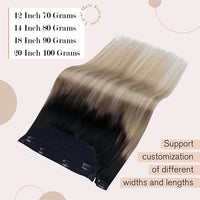 Adjustable Transparent Wire Hair Extensions