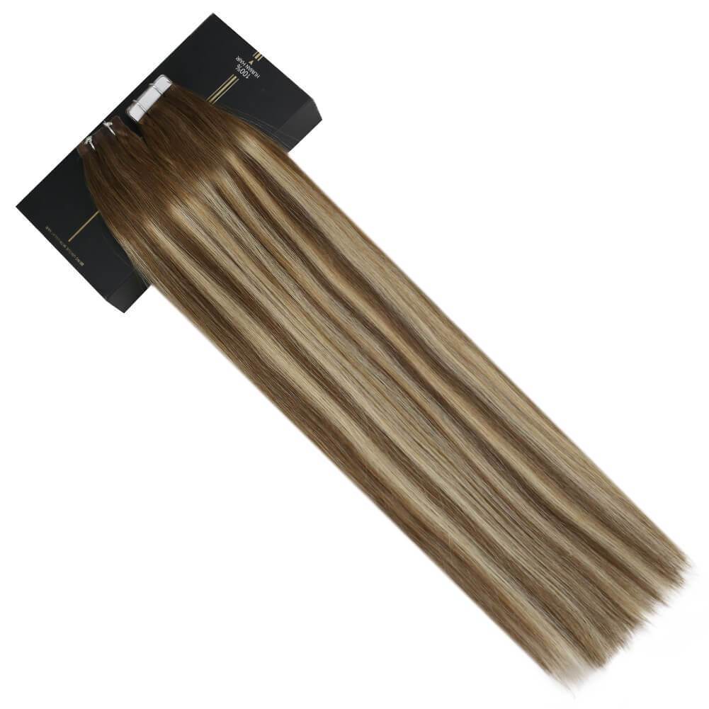 Virgin balayage ombre tape in hair extensions