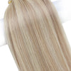 hand-tied hair weft highlighted blonde #P18/613