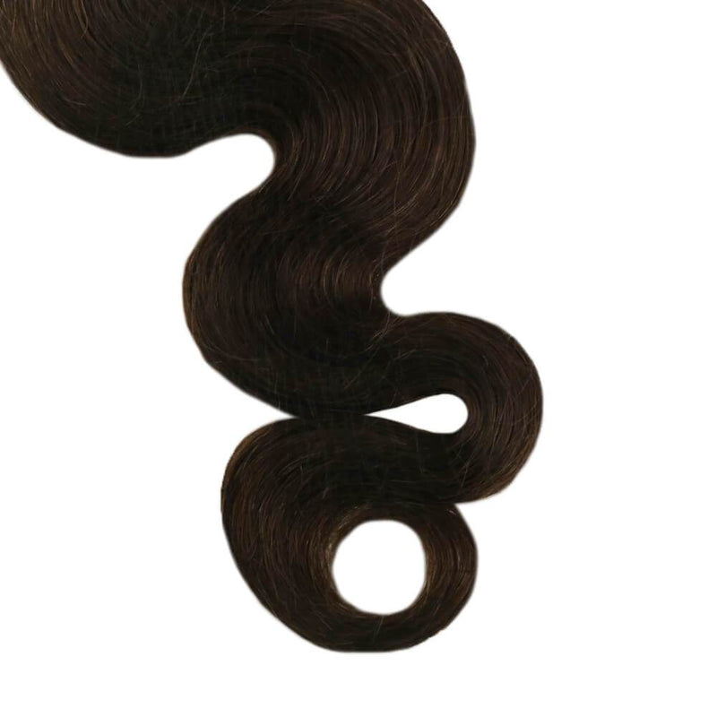 natural curly tape in hair extensions